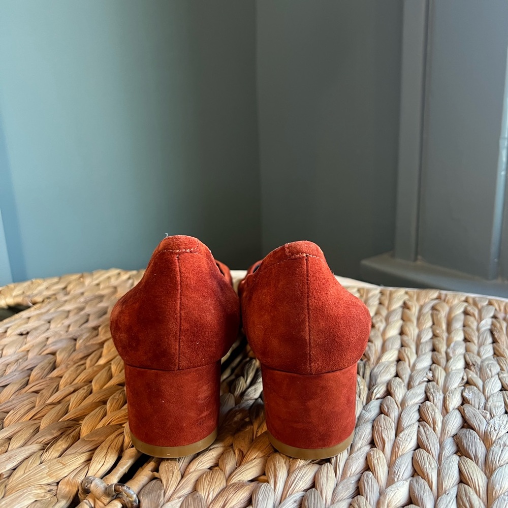 Jeffrey Campbell Suede Block Heel - Rust/Red - 9.5 - image 4